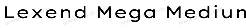 Lexend Mega Medium字体转换